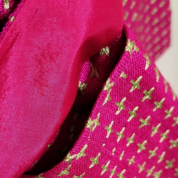 Vibrant Pink Gingham Blazer Tailored Fit - Picture 11 of 11